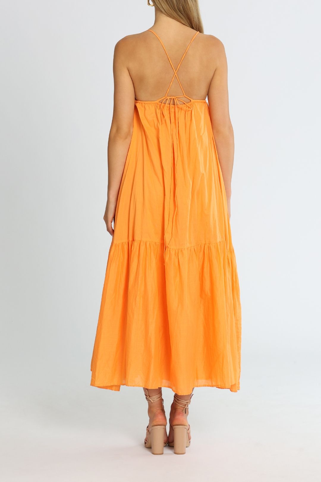 Faithfull Wilonna Midi Dress Mango Sleeveless