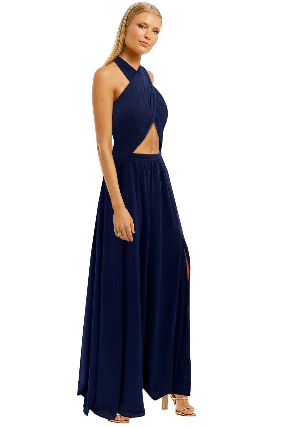 Wired Heart in Navy Maxi Dress by Fame Partners to Buy GlamCorner