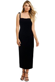 Fame-and-Partners-Black-Midi-Dress-Front