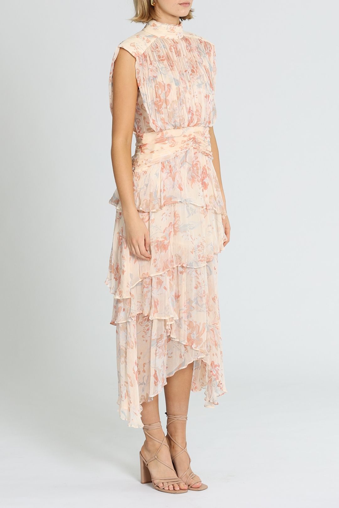shona joy faye cocktail midi dress Shona Joy Faye Cross Front Midi Dress