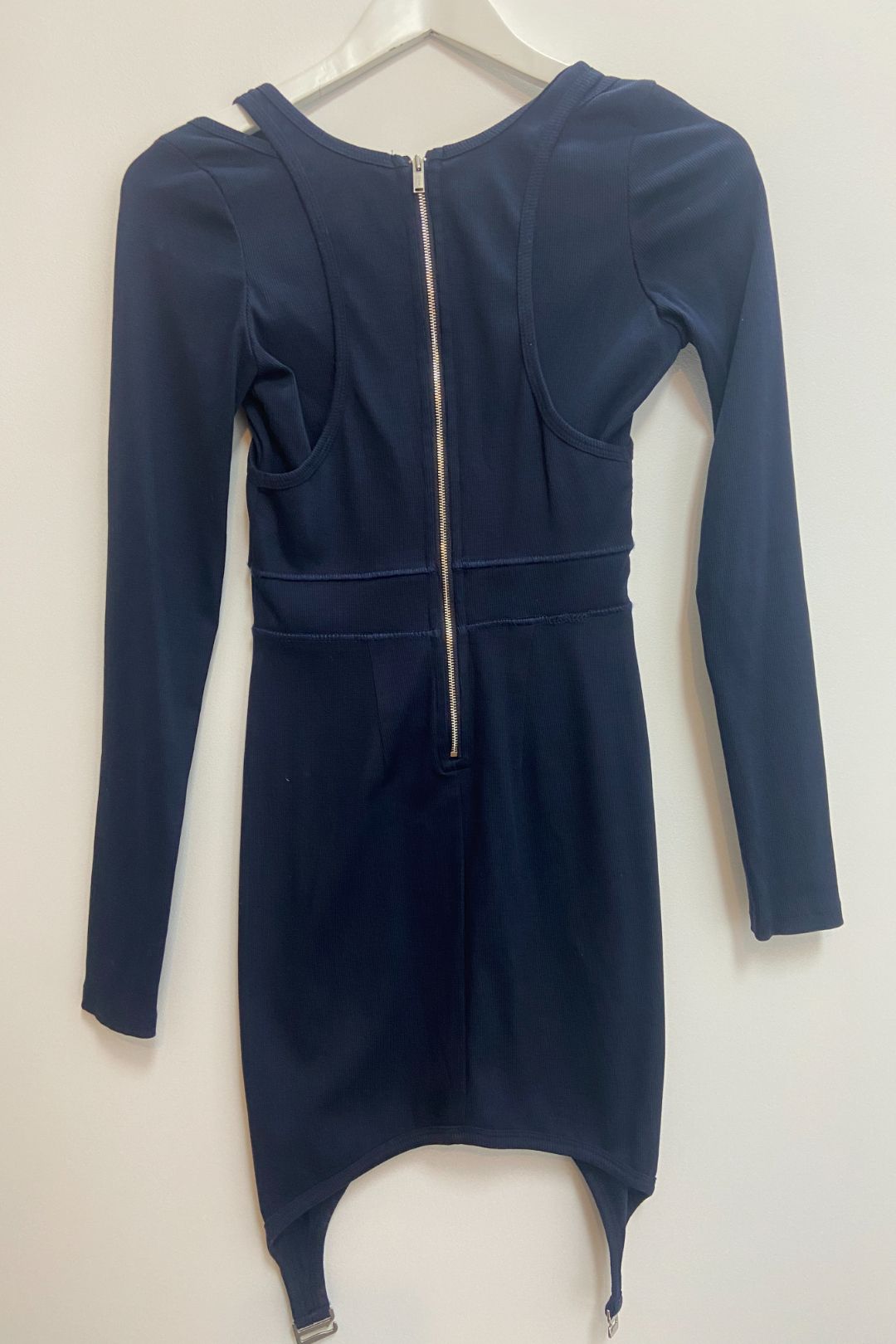 Buy Fin Corset Mini Dress in Black | Dion Lee | GlamCorner