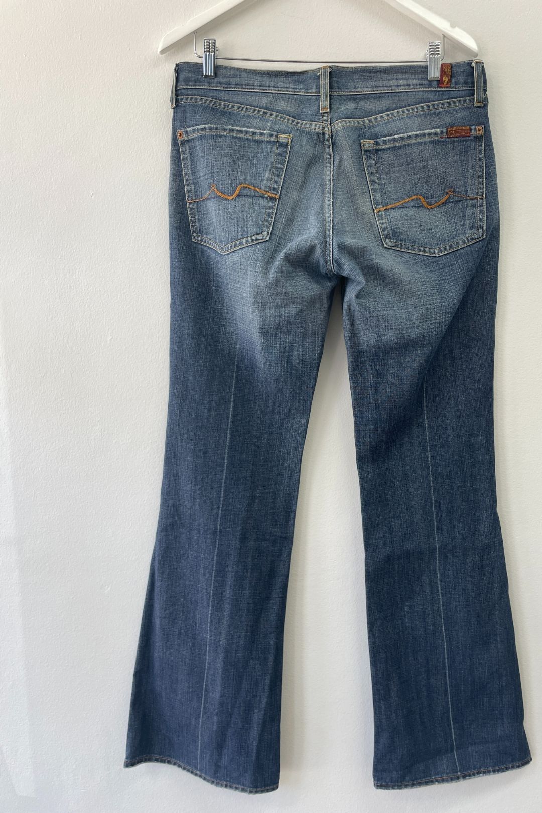7 For All Mankind Flared Bootcut Jeans Blue