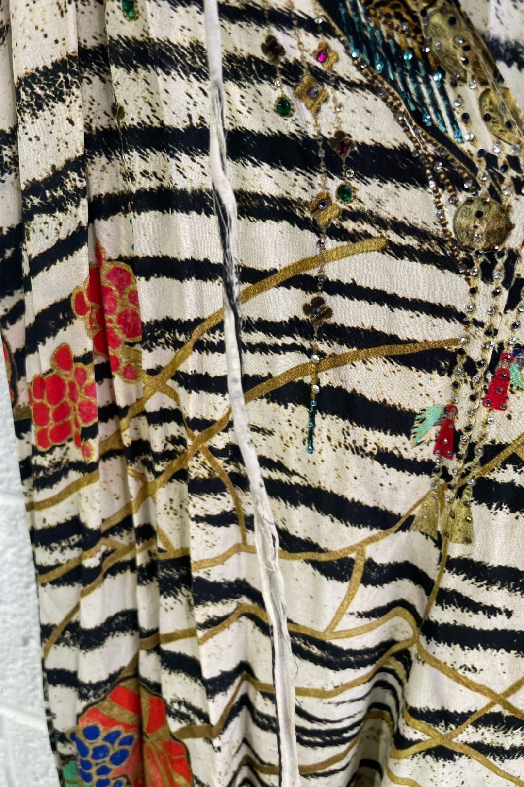 Camilla Floral and Animal Print Silk Balloon Jumpsuit