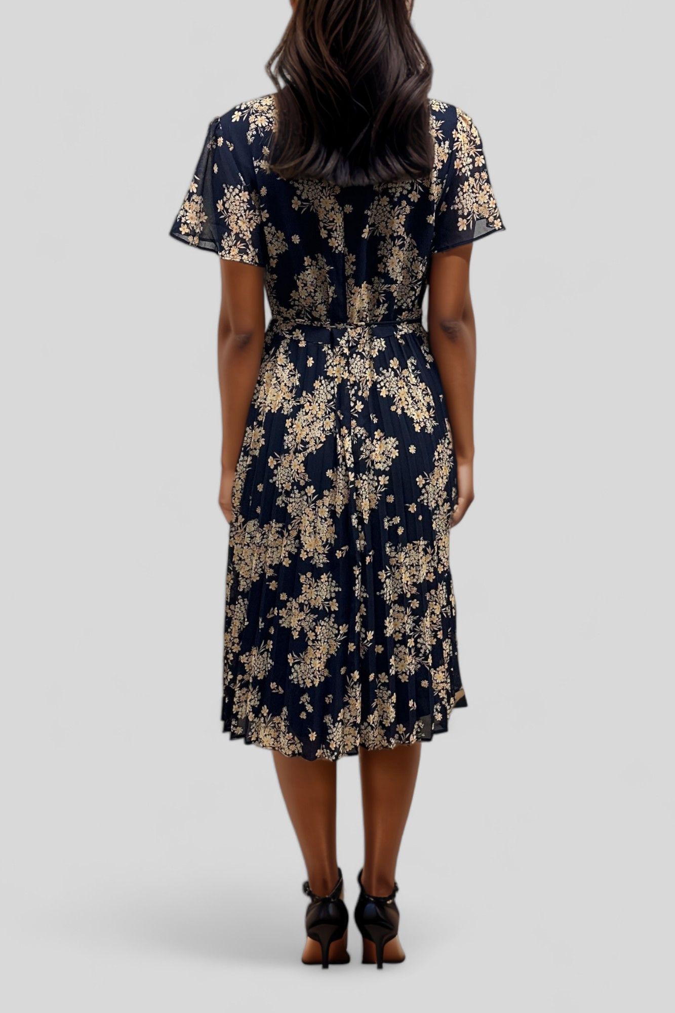 Hire Floral Picnic Day Dress Jacqui E GlamCorner