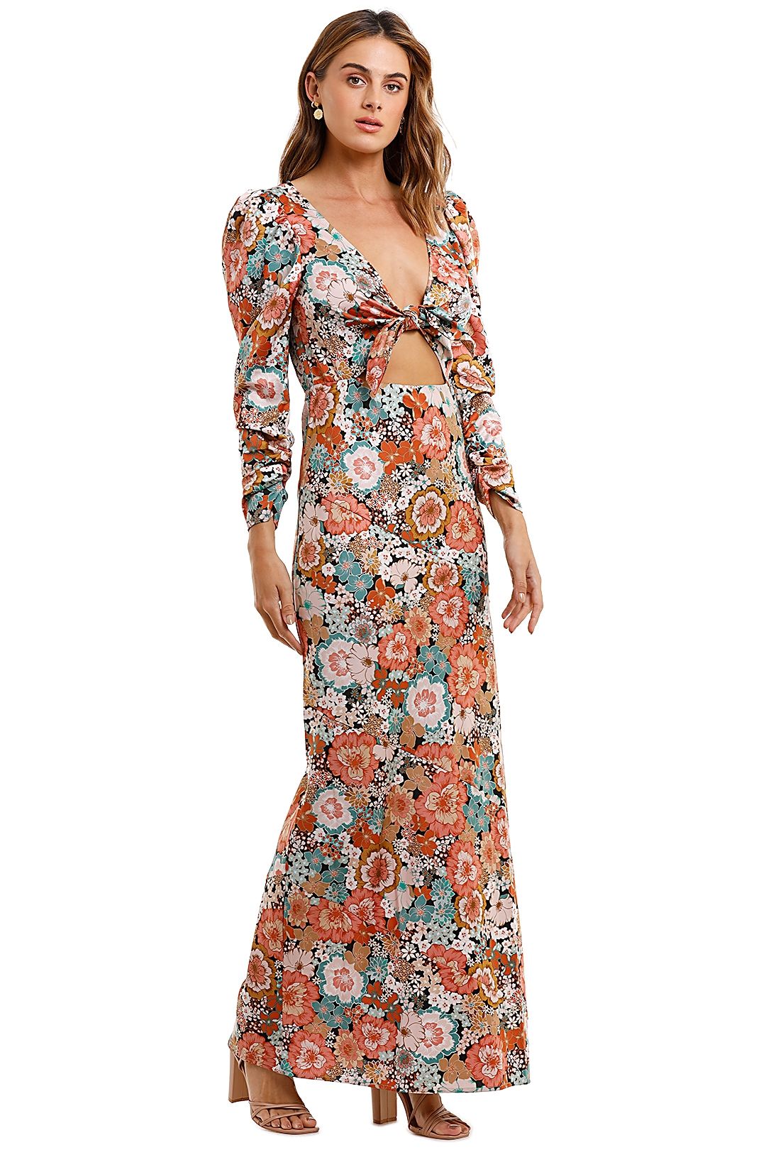 For Love and Lemons Polly Maxi Dress Floral