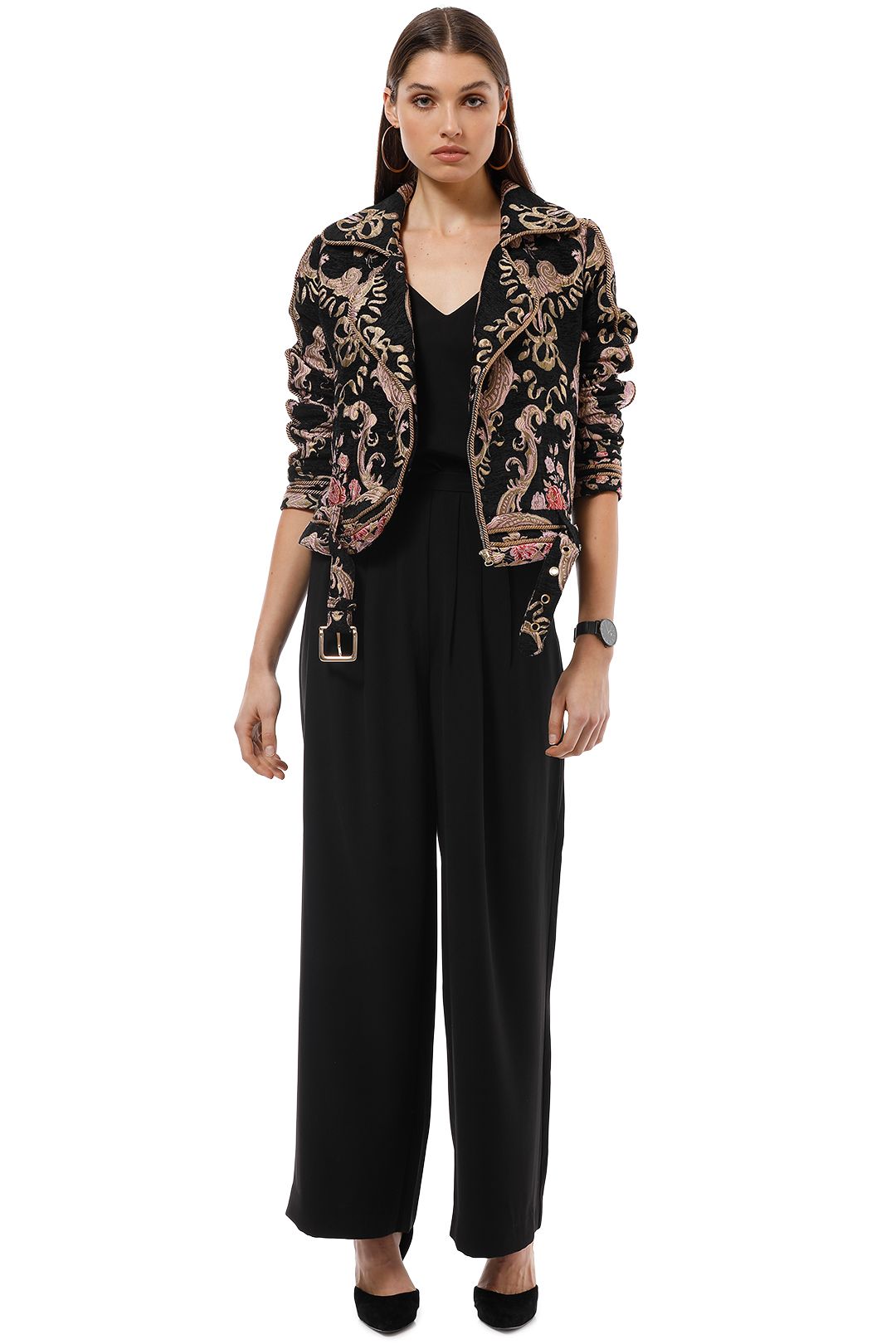 Brocade Moto Jacket by For Love and Lemons for Rent
