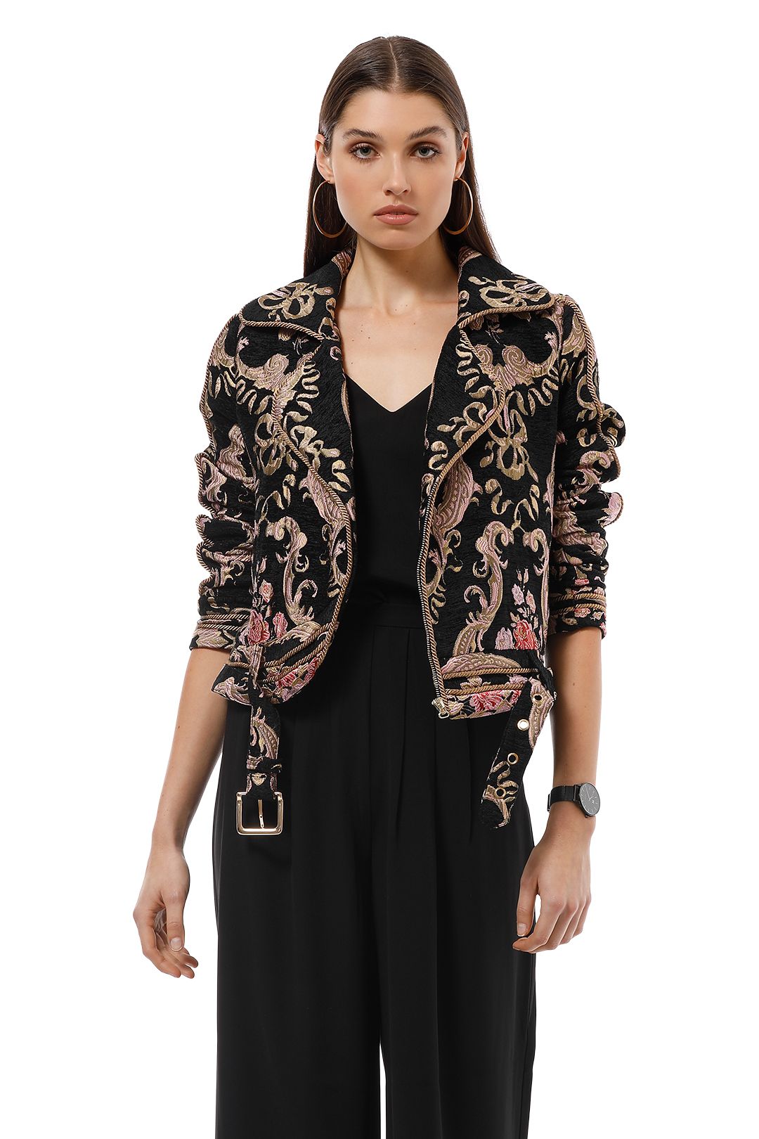 Brocade Moto Jacket by For Love and Lemons for Rent