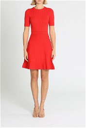 Forever New Cleo Mini Knit Dress red
