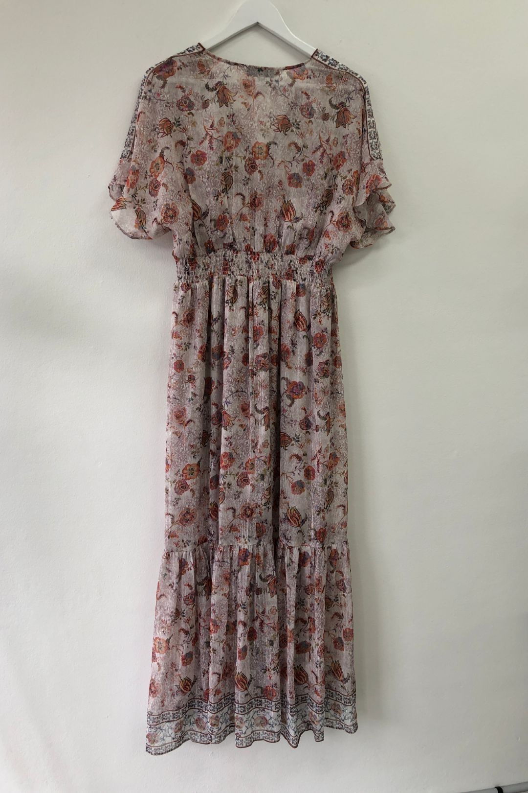 strapless open back dress Leopard Forest Pink Blouse main image 1
