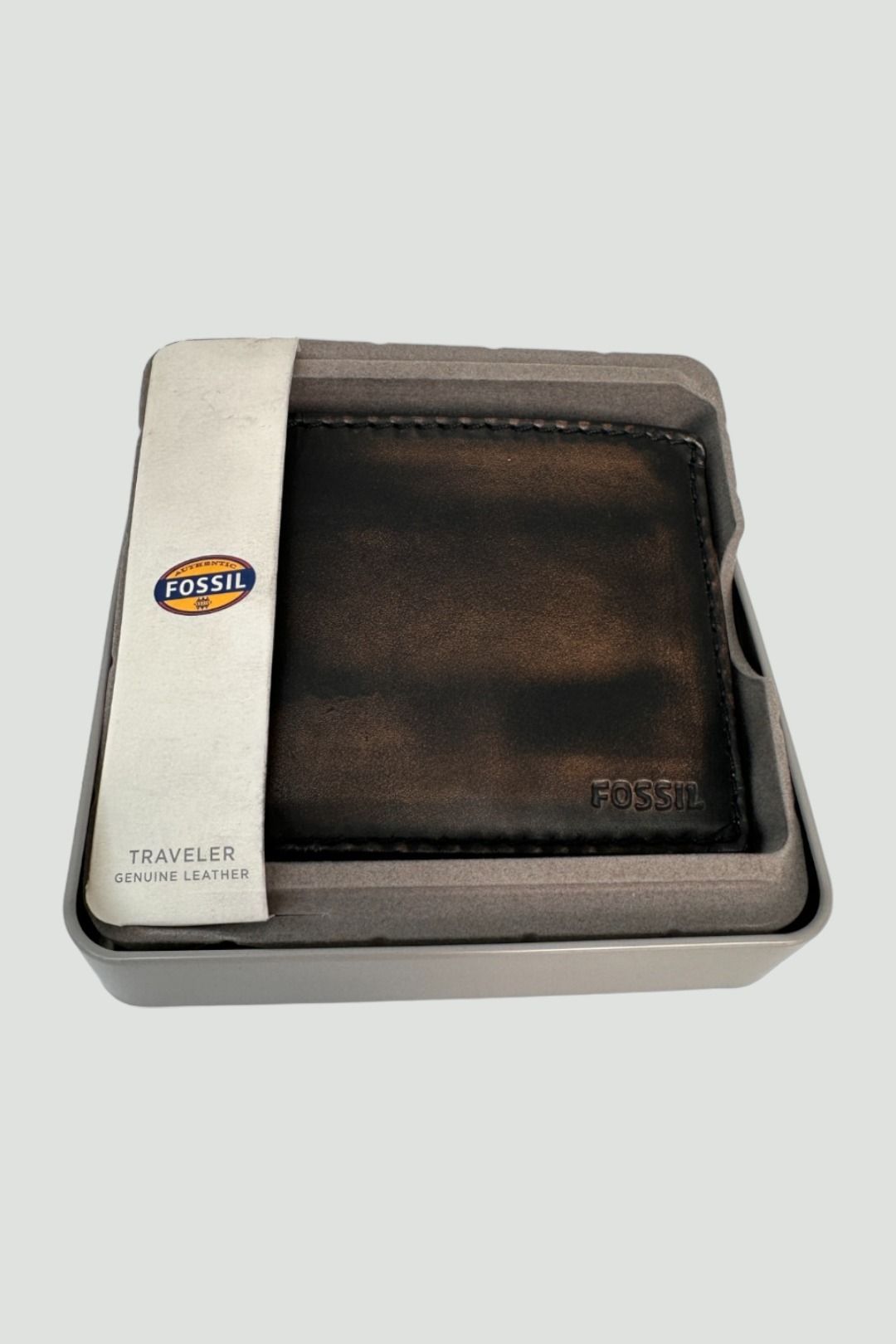Fossil - Men's Black Leather Billfold Wallet