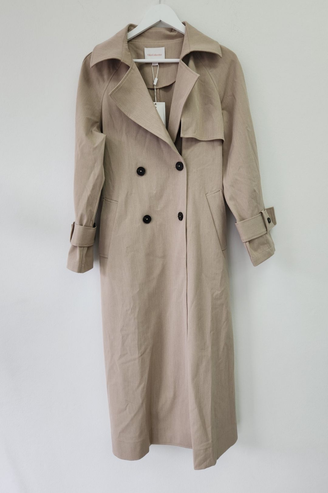 Elka Collective Francisco Trench in Stone