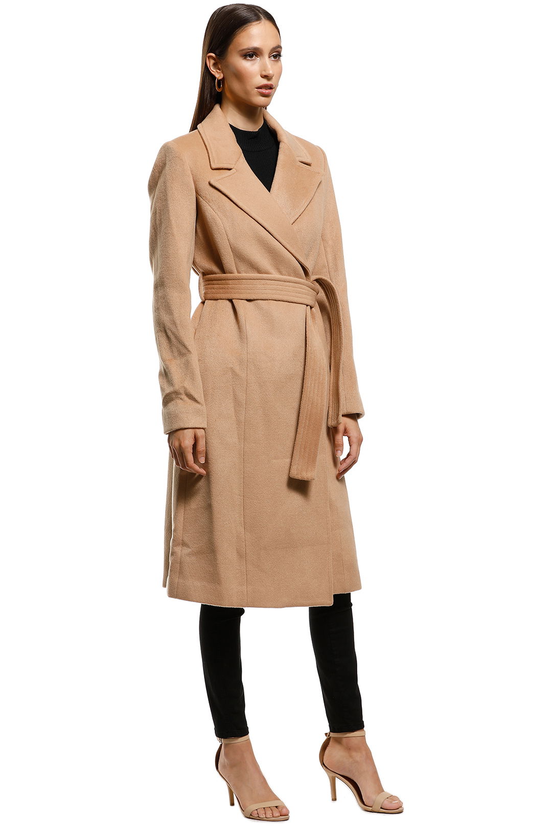 Friend of Audrey - Paris Wool Camel Coat - Camel - Side