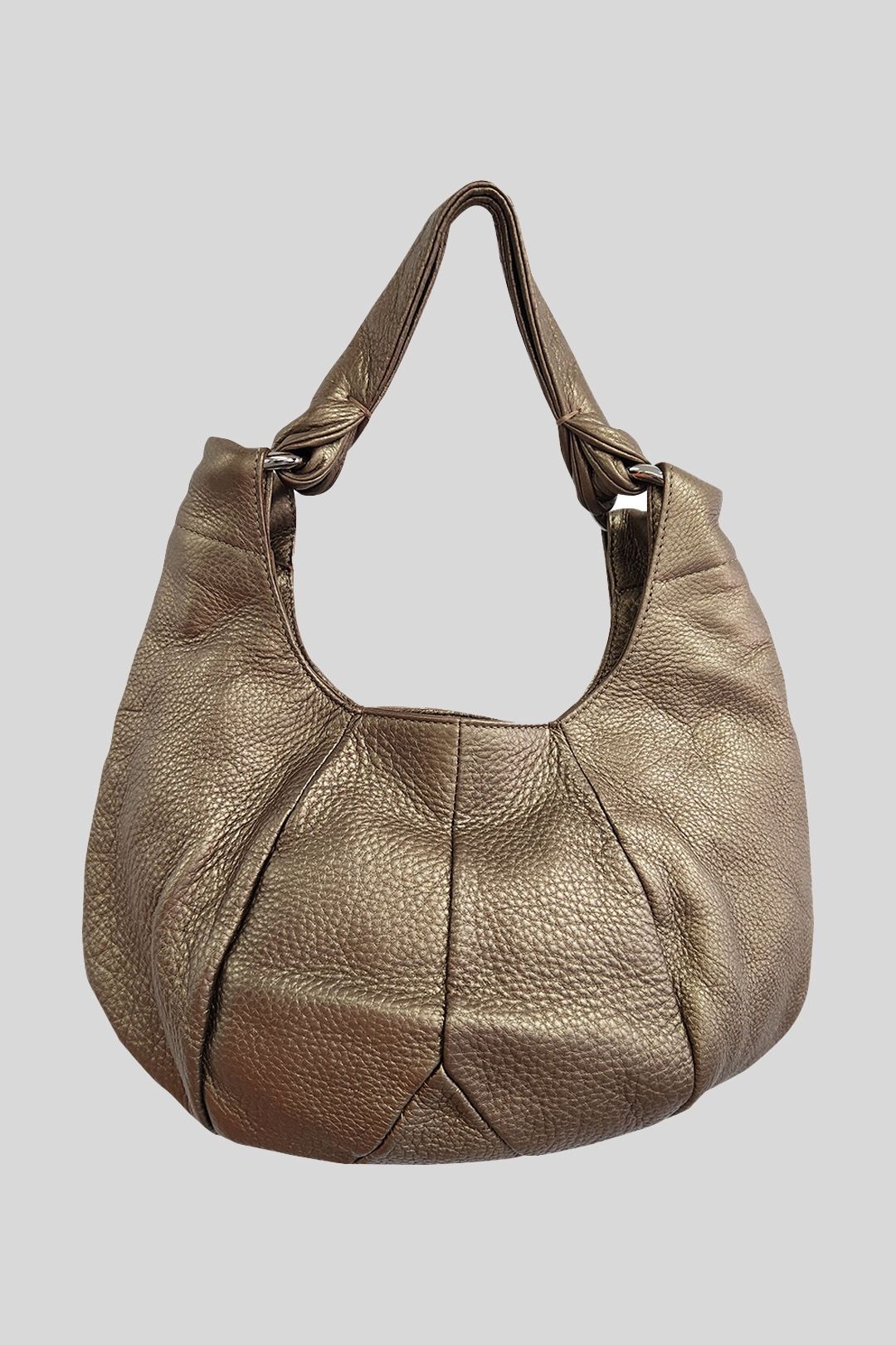 Buy Bronze Leather Hobo Shoulder Bag Furla GlamCorner