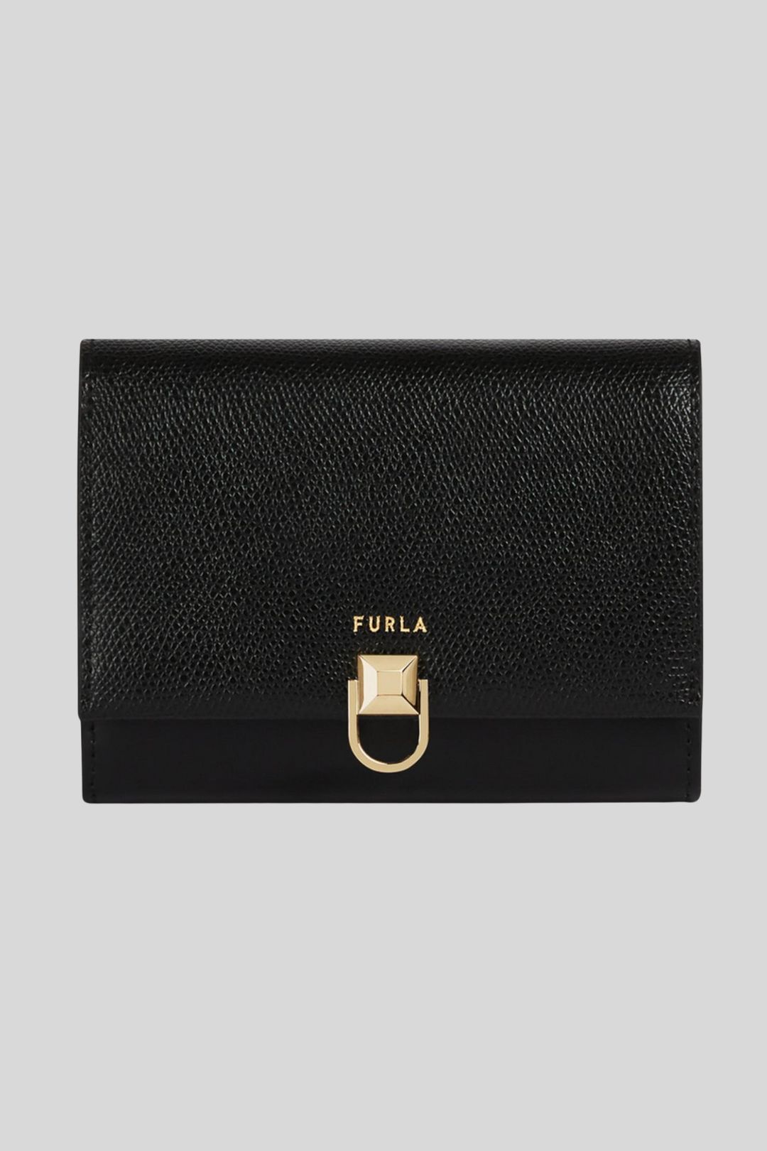 Buy Miss Mimi Leather Compact Wallet in Black Furla GlamCorner