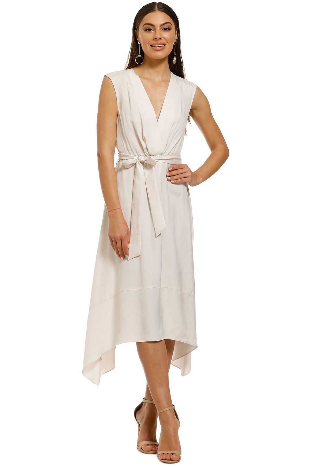 FWRD-The-Label-Leah-Dress-Cream-Front