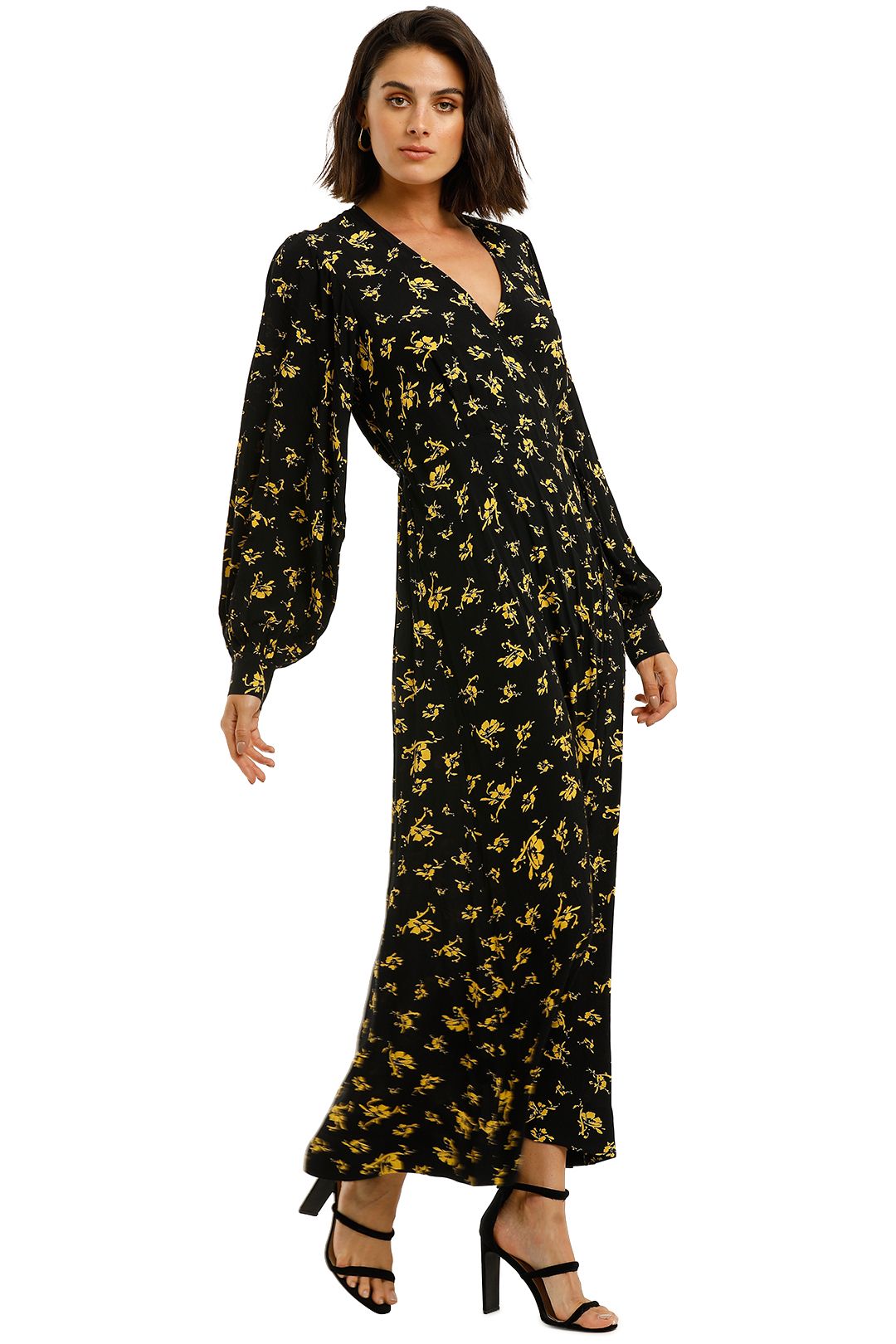 Ganni printed 2024 crepe maxi dress