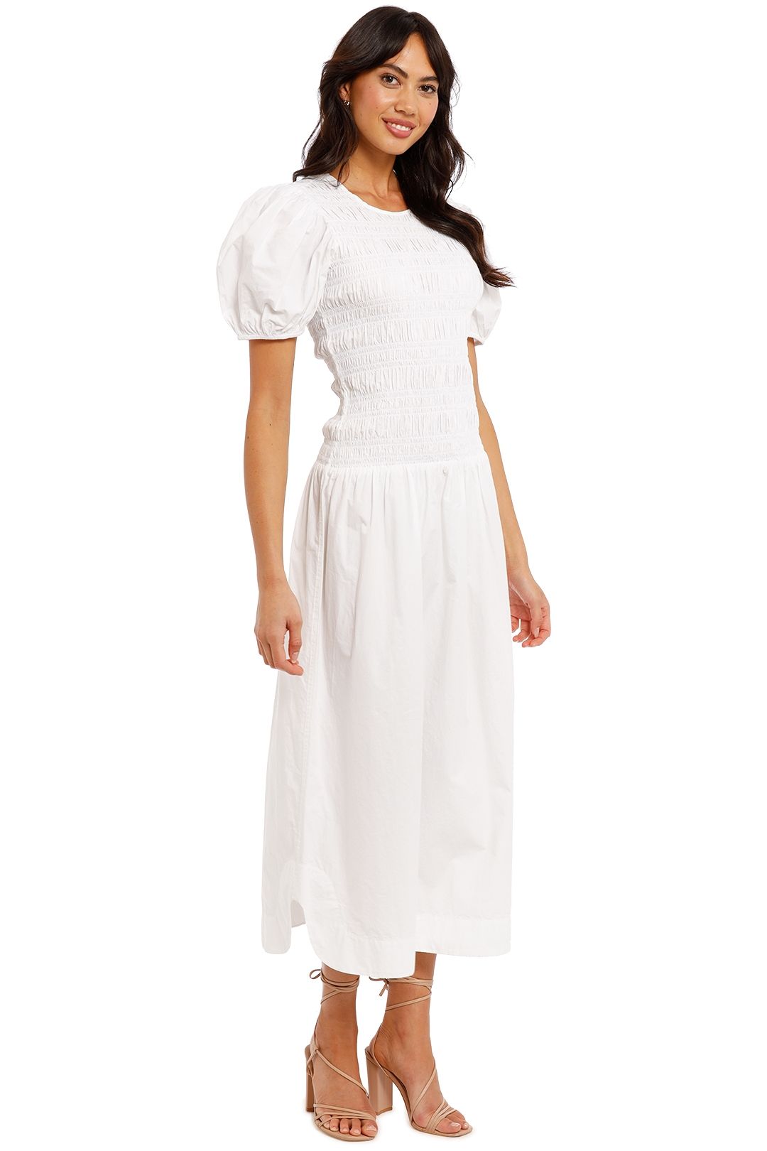 Ganni hotsell dress white