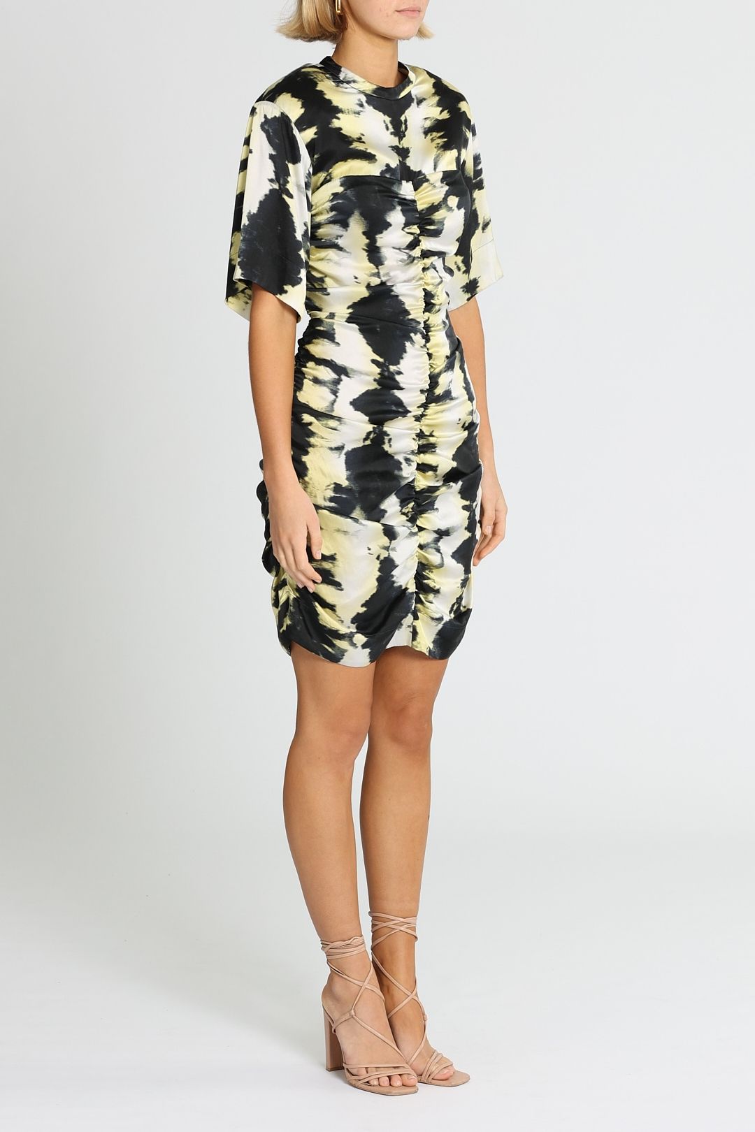 Ganni Phantom Mini Dress Ruched
