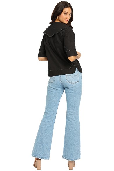 Hire Scallop Collar Blouse | GlamCorner 