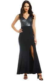 George-Jacqueline-Gown-Navy-Front