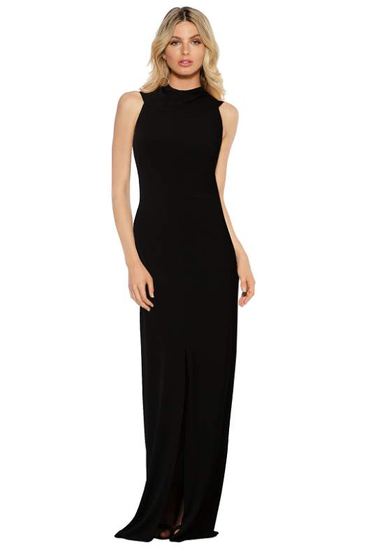 Adair Gown in Black by George for Hire | GlamCorner