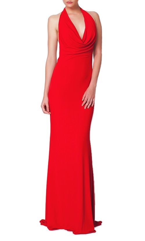 George - Davina Gown - Red - Front