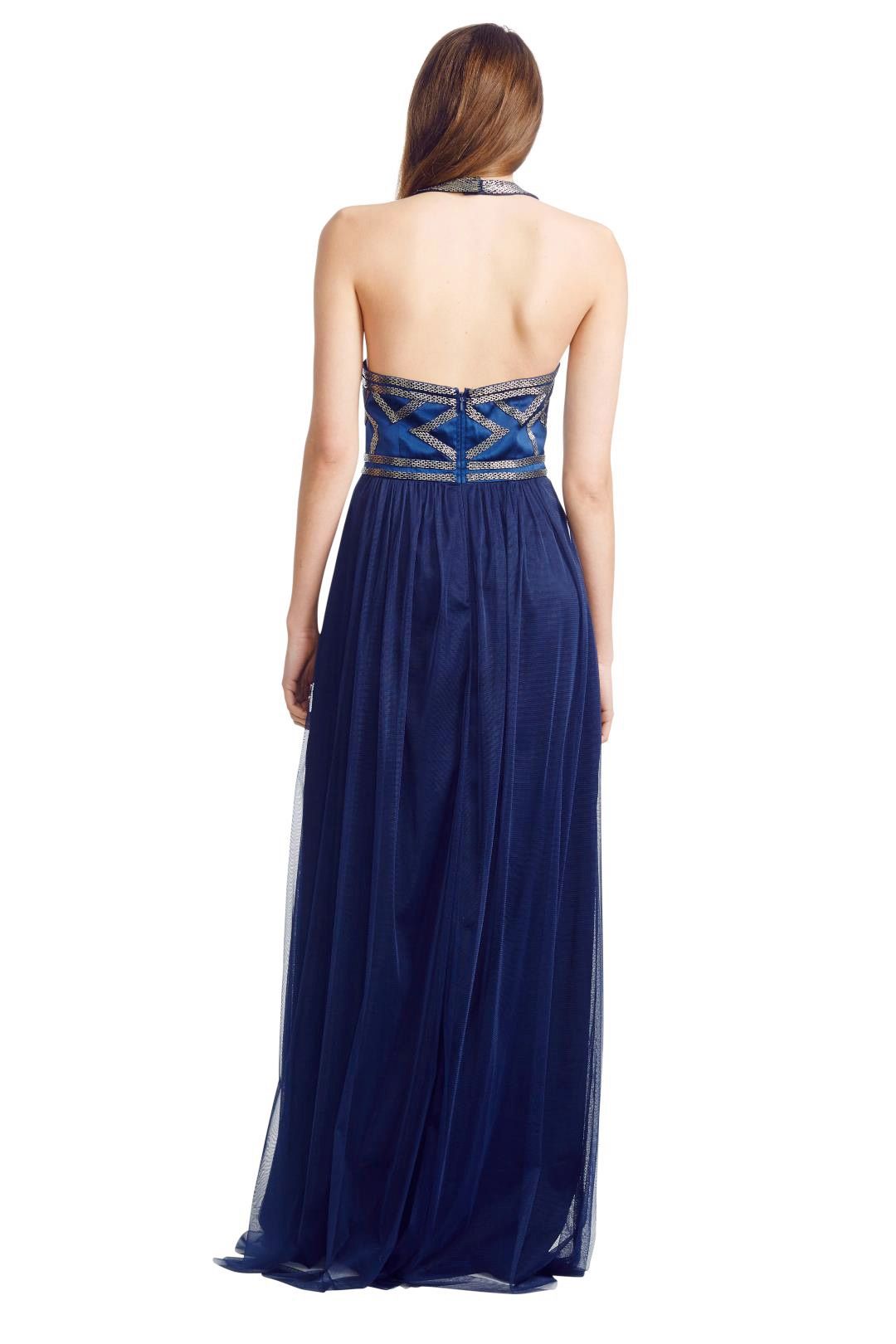 George - Kylie Gown - Blue - Back