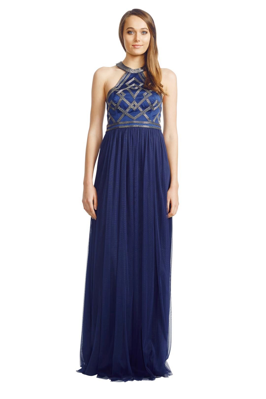 George - Kylie Gown - Blue - Front