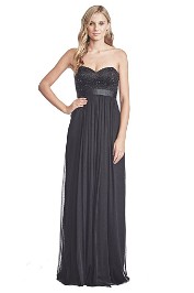 George - Pixel Gown - Black - Front