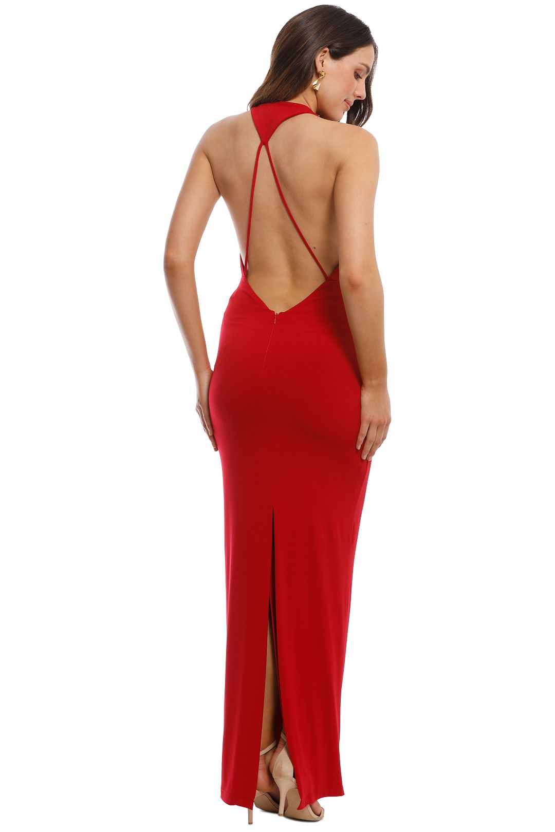 George - Priscilla Gown - Red - Back