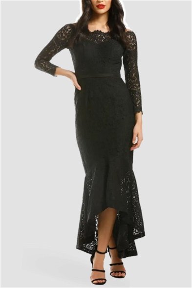 La Rochelle Gown in Black by Samantha Rose for Hire | GlamCorner