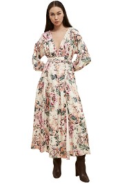 Ginger-And-Smart-Floral-Charts-Wrap-Dress-Floral-White-Front