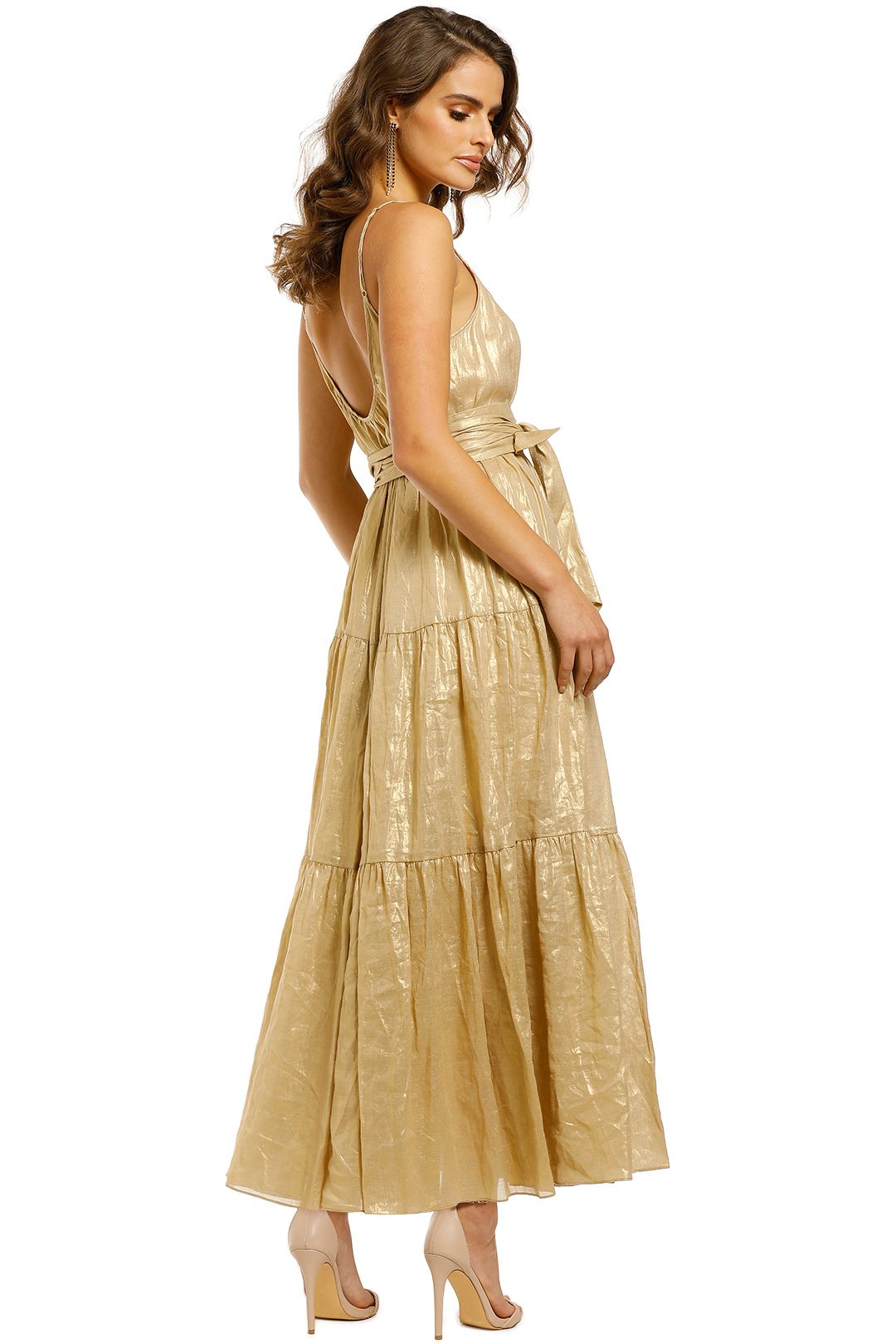 Ginger-and-Smart-Glorious-Maxi-Dress-Light-Gold-Back