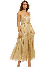 Ginger-and-Smart-Glorious-Maxi-Dress-Light-Gold-Front