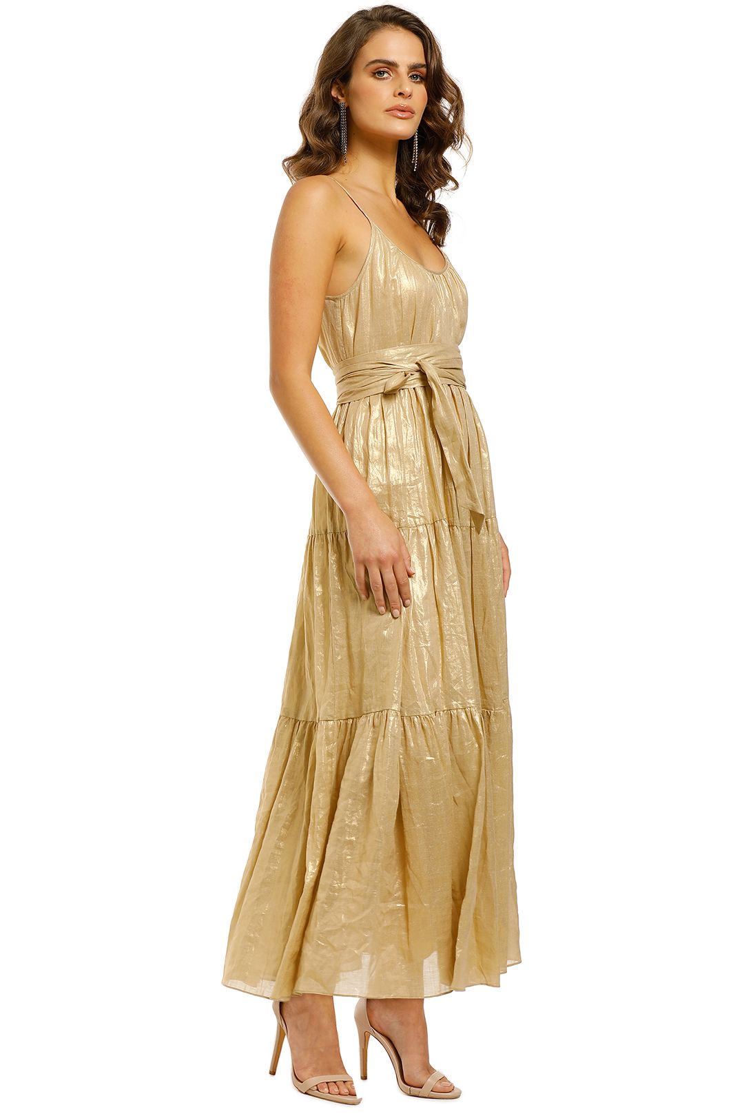 Ginger-and-Smart-Glorious-Maxi-Dress-Light-Gold-Side
