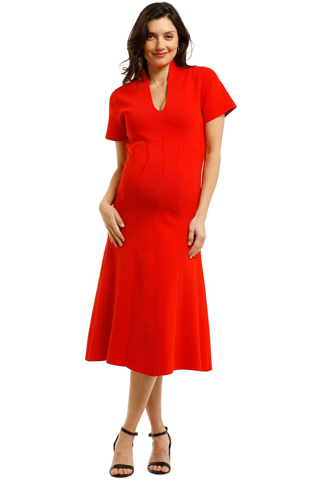 Valour Knit Dress in Geranium by Ginger and Smart for Hire GlamCorner