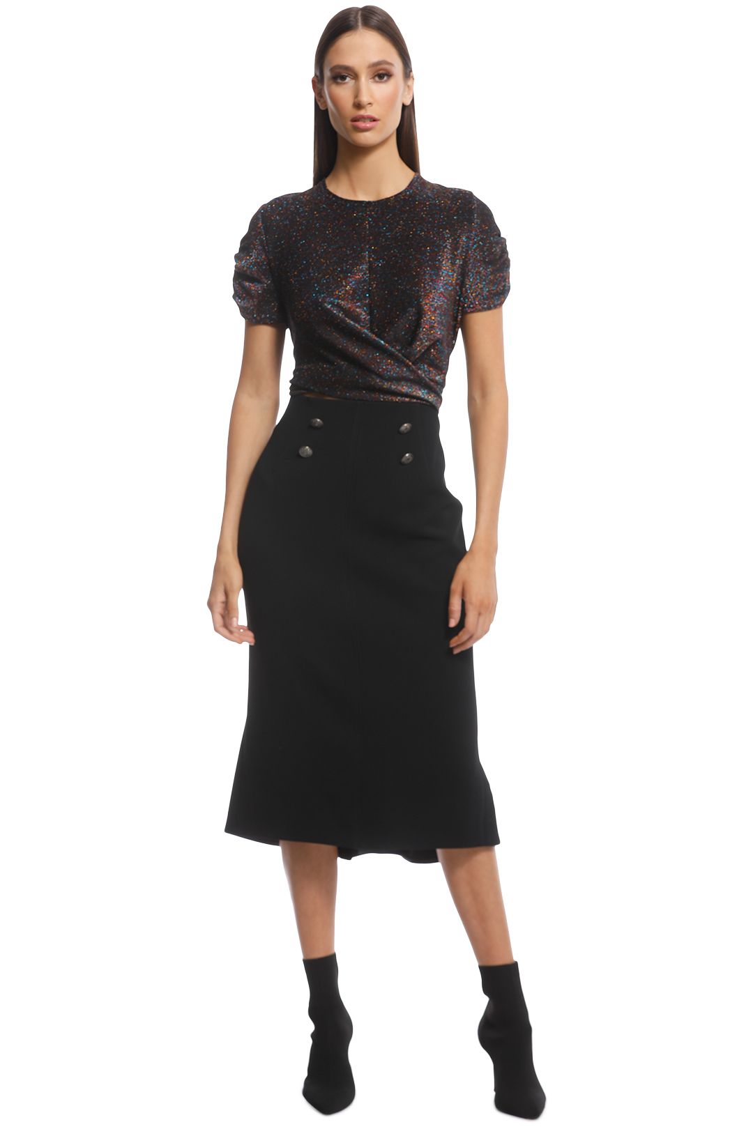 Ginger and Smart - Suffuse Skirt - Black - Front