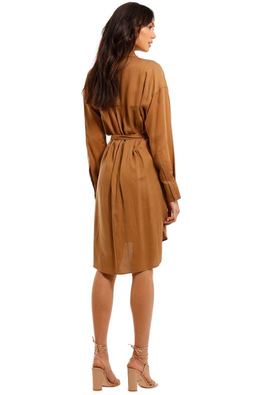 Hire Cruiser Shirt Dress in Caramel | Ginger and Smart | GlamCorner
