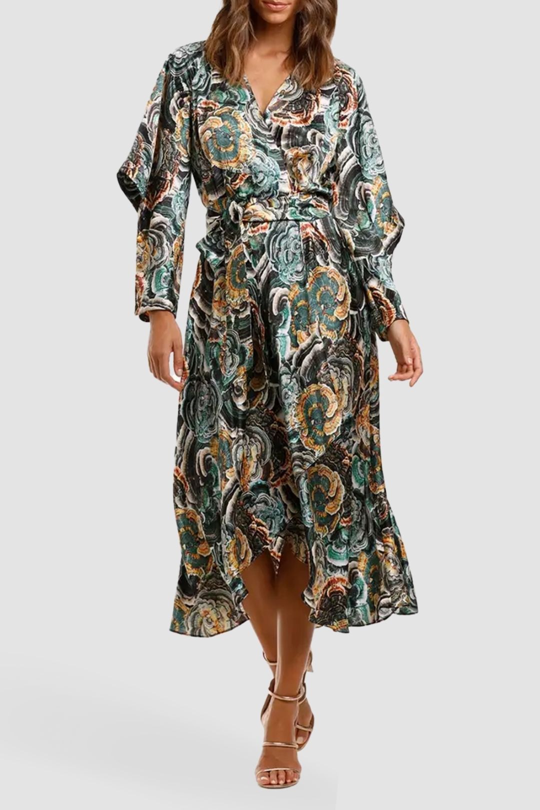 Ginger and smart activist wrap on sale dress