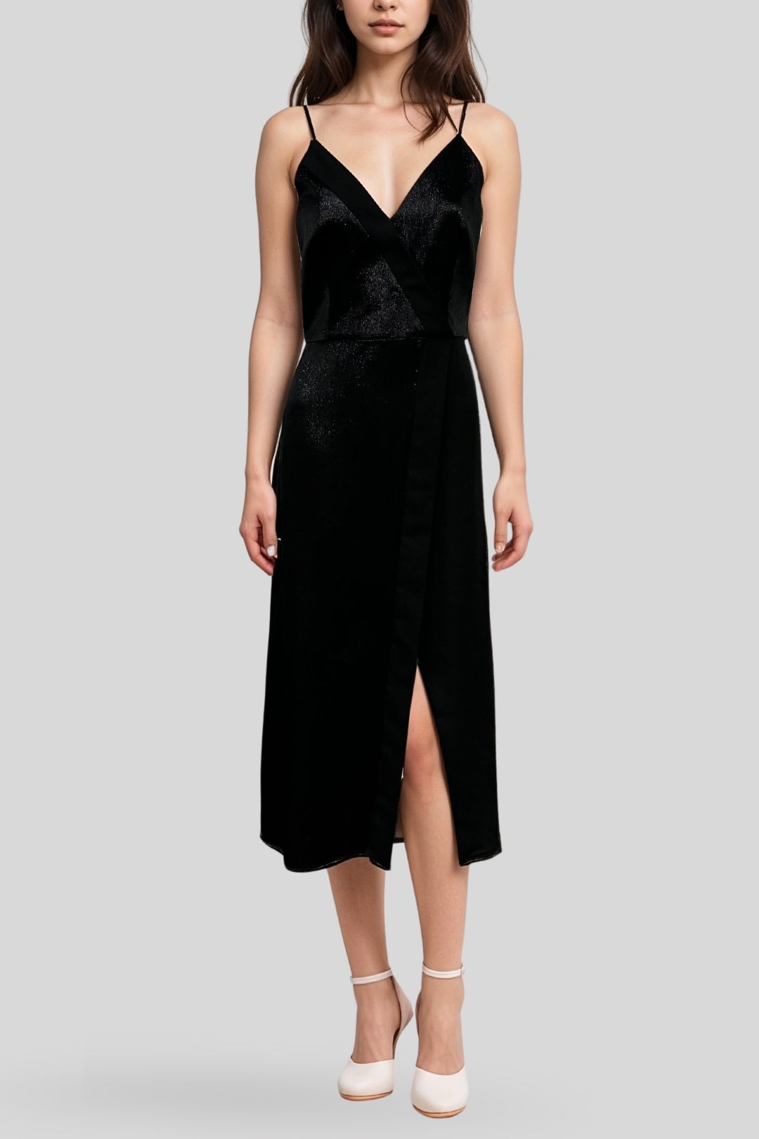 Smart black midi dress clearance