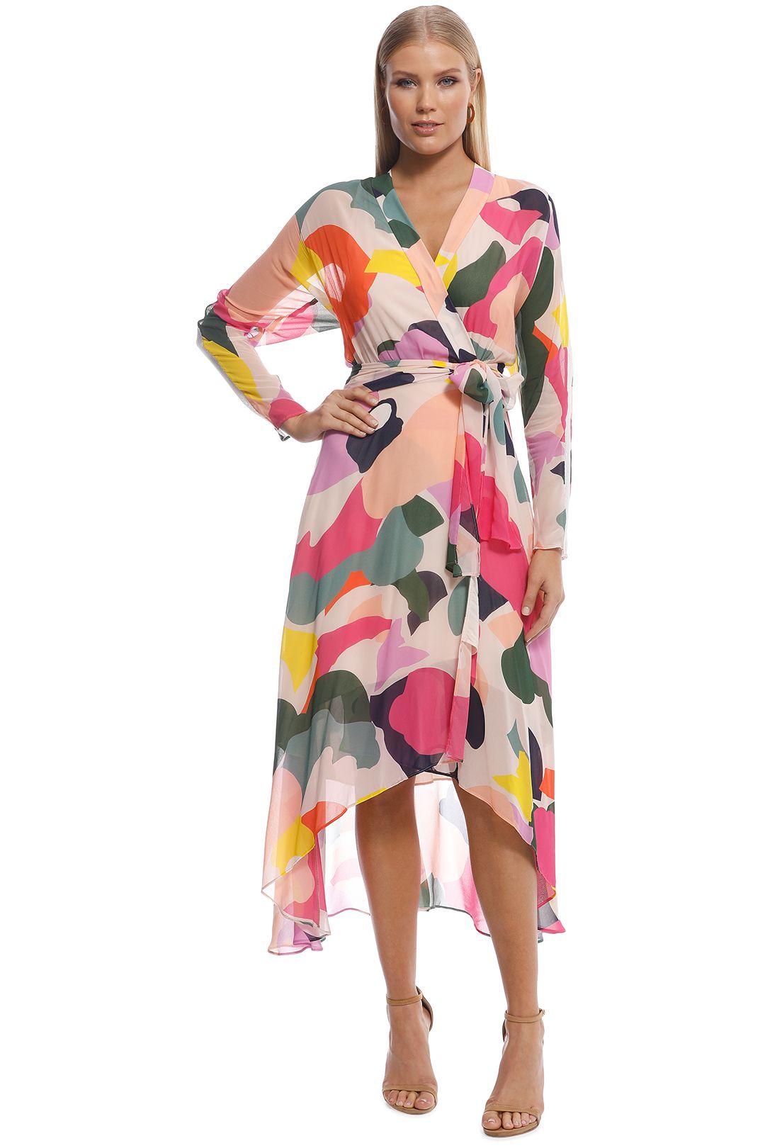 Colourful hotsell wrap dress
