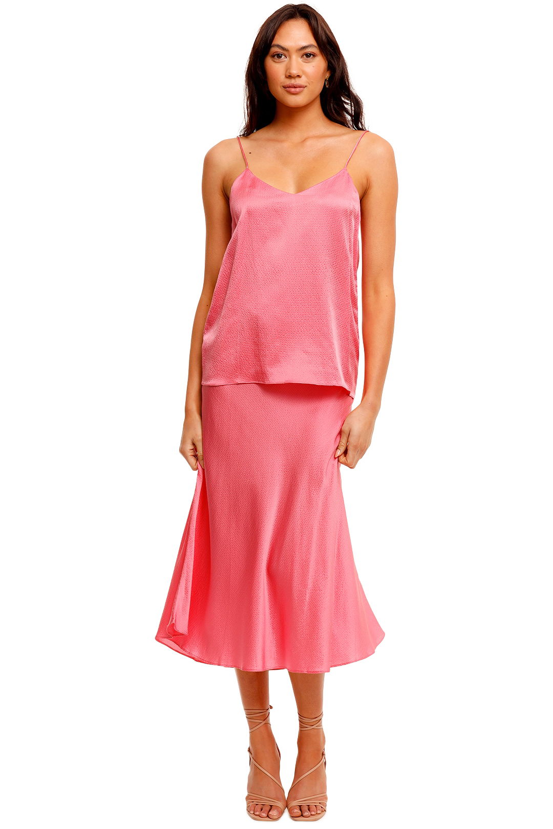 Ginia Eve Pink Silk Cami