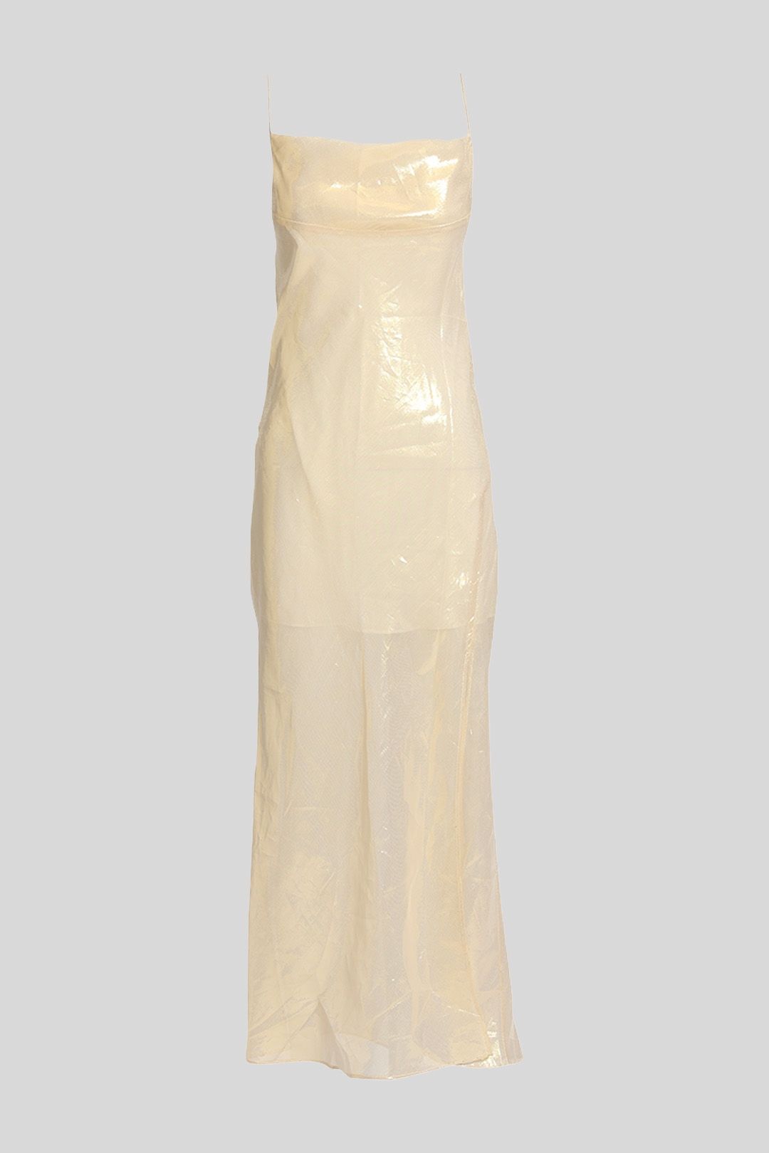 Ginia - Lexi Gold Silk Dress