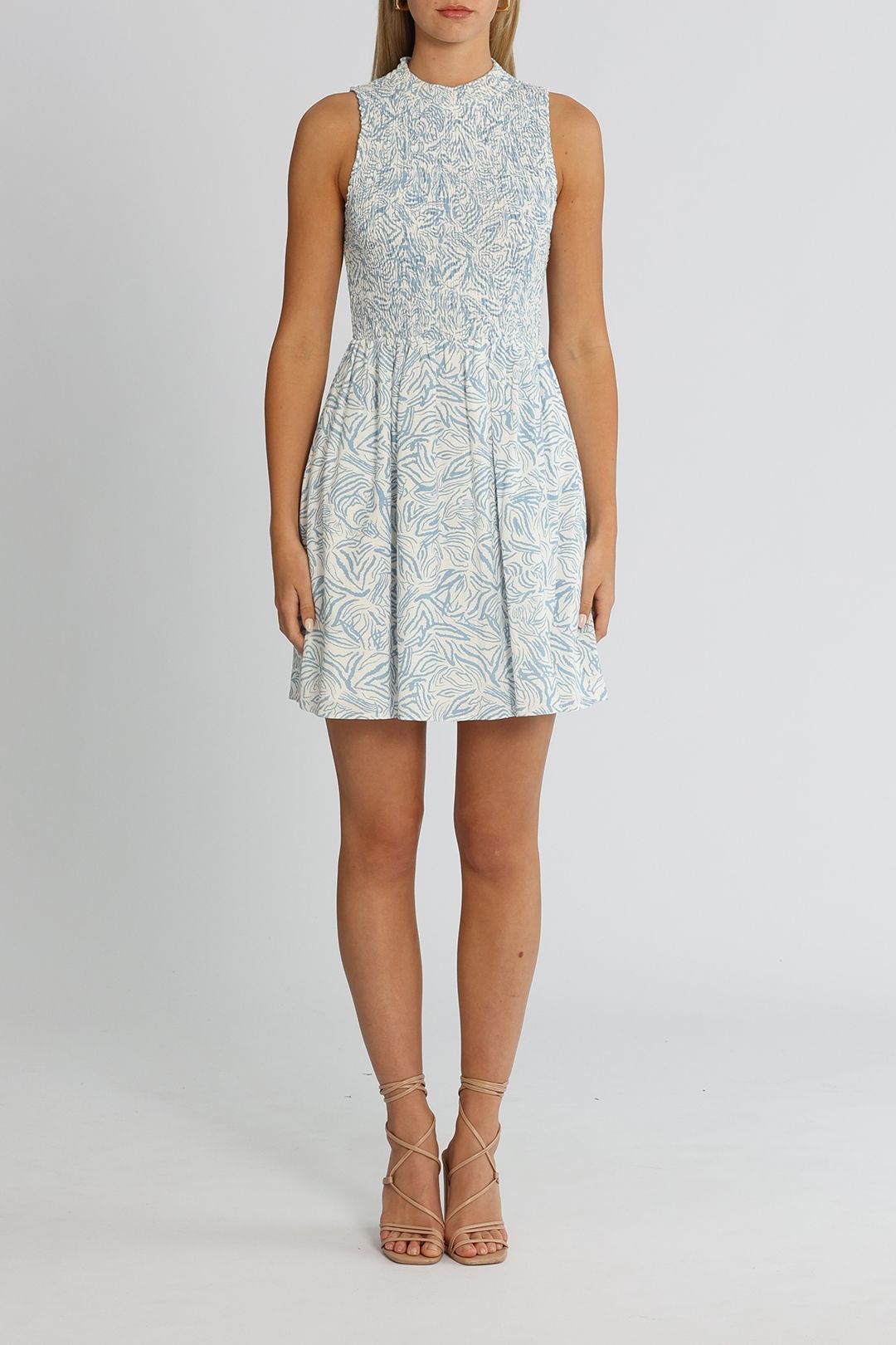Girl and the Sun Genevieve Mini Dress Blue Wave