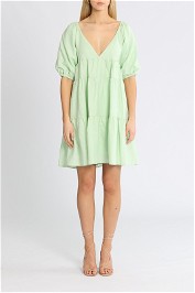 Girl And The Sun Marlow Mini Dress Plunging Neckline