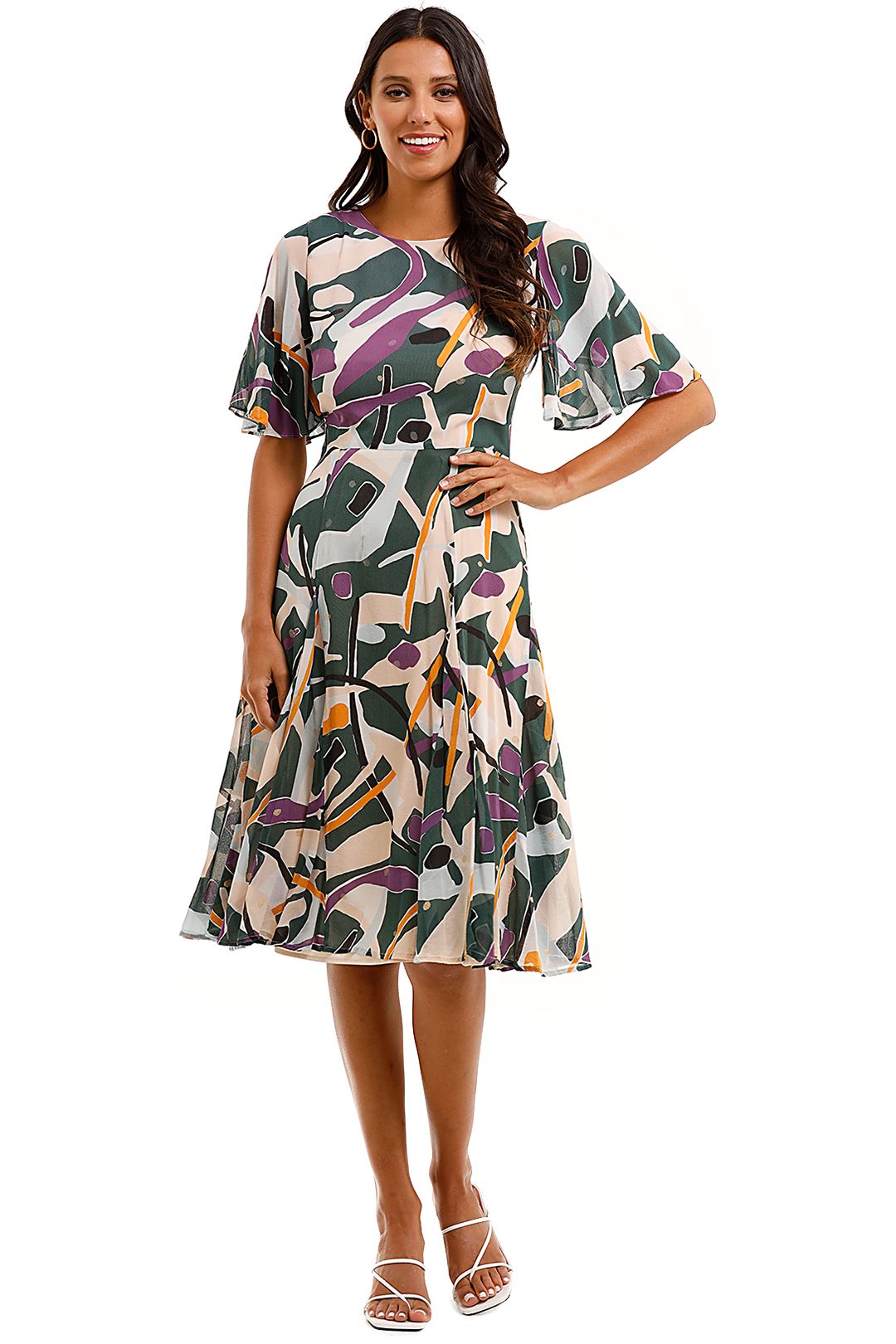 Gorman dancing leaves dress store