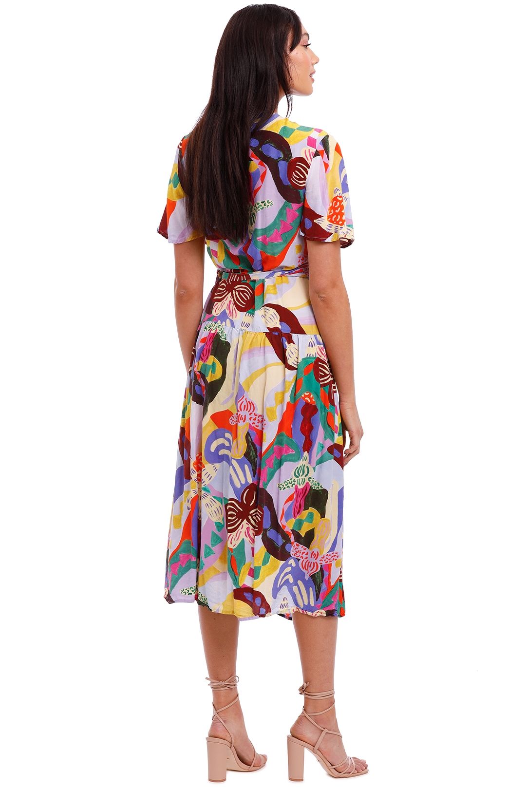 Wild Orchid Wrap Dress by Gorman for Hire | GlamCorner