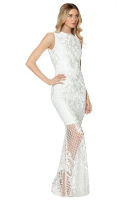 Ignite Passion Gown in White by Grace & Hart for Hire