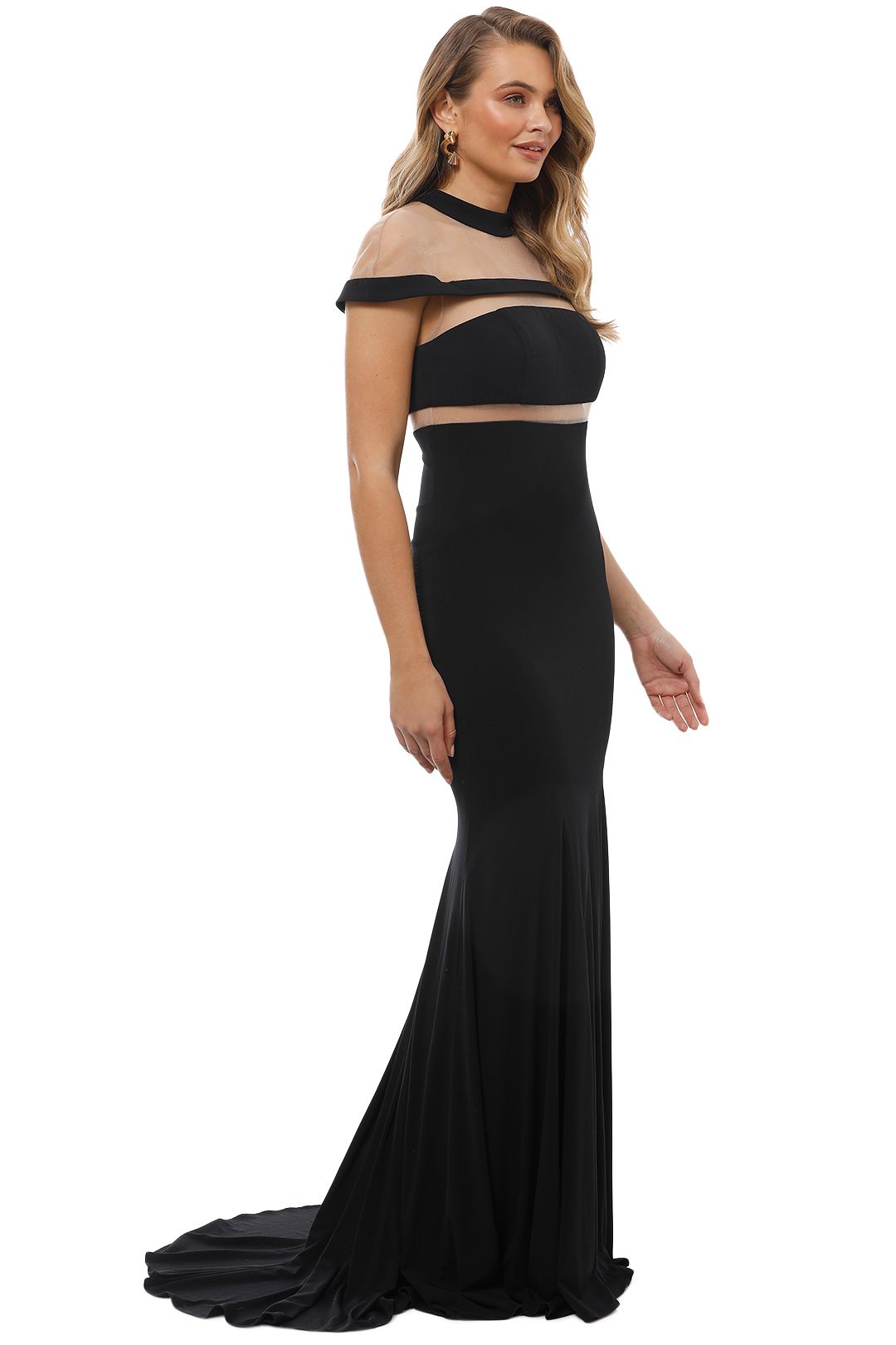 Grace and Hart - Muse Gown - Black - Side