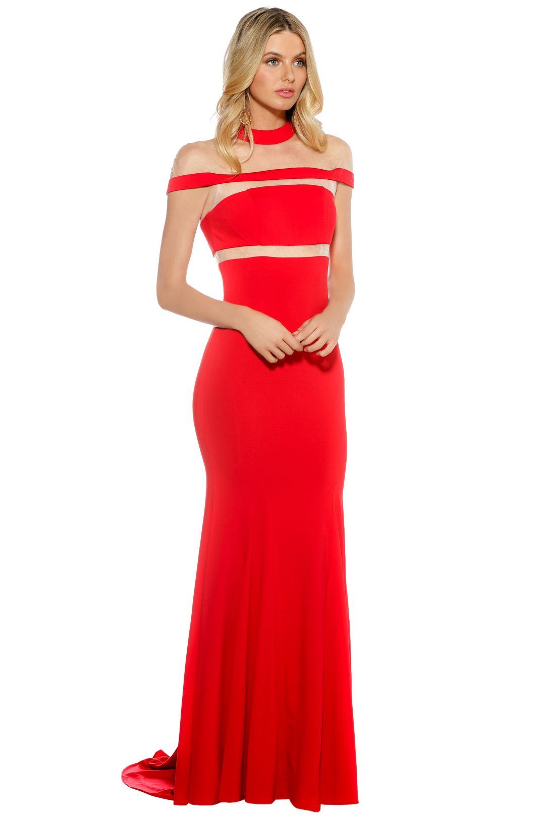 Grace & Hart - Muse Gown - Ruby Red - Side
